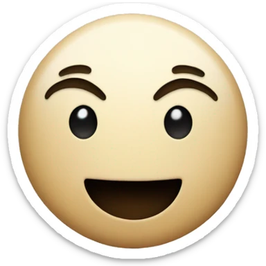 Poker face with smile sticker