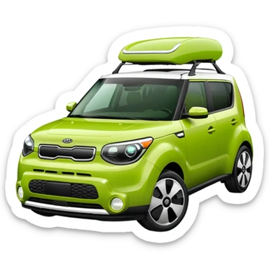 Green kia soul sticker