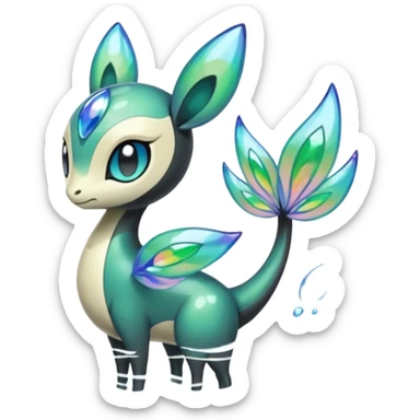 Meloetta-Inteleon-Pokémon-Fakémon-fusion-hybrid-creature sticker