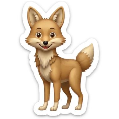 Happy Coyote sticker