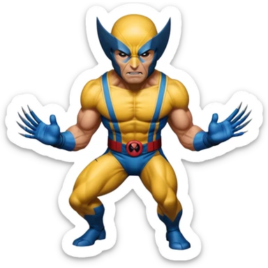 Wolverine from Deadpool & Wolverine movie sticker