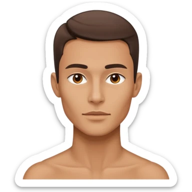 A person who has the sharpest jawline sticker