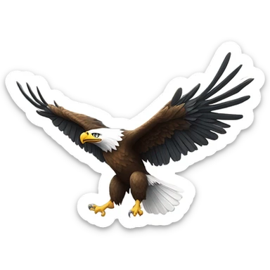 Eagle in New Orleans  sticker