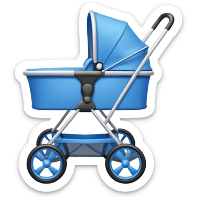 blue stroller sticker