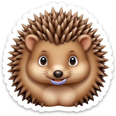 Baby hedgehog sticker
