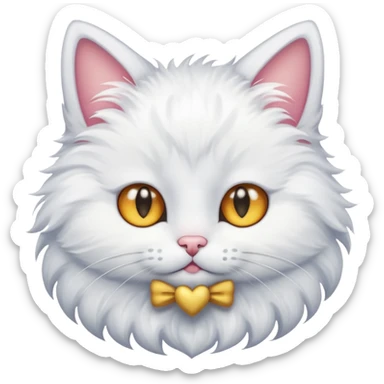 The star eyed cat emoji sticker