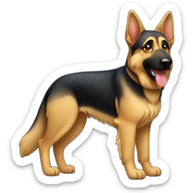 German shepherd sticker