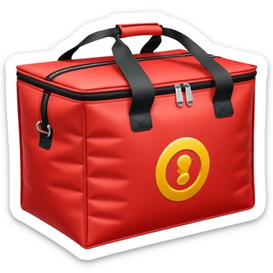 Red Thermal Delivery Bags sticker