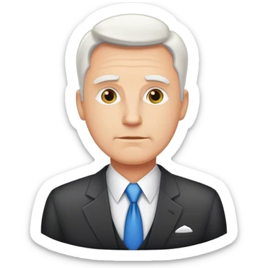 handsome white dad with office out fit sticker