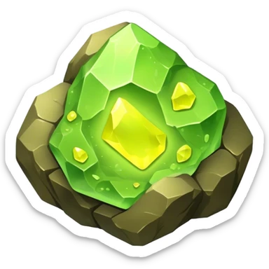 uranium ore rock sticker