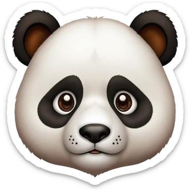 sad smart panda  sticker