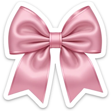 Light pink girlie bow  sticker