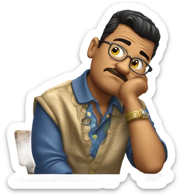 PPAP guy wondering what’s the meaning of life sticker