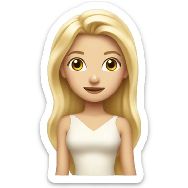 Blondie princess sticker