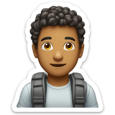 Jovem pai branco precisa descansar sticker