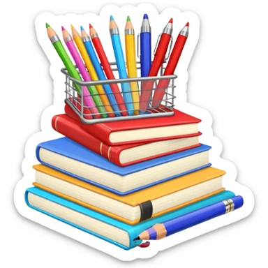 school supplies sticker