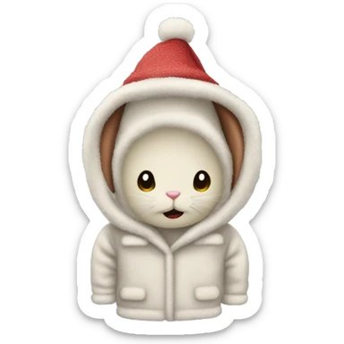 A Christmas Story bunny suit sticker