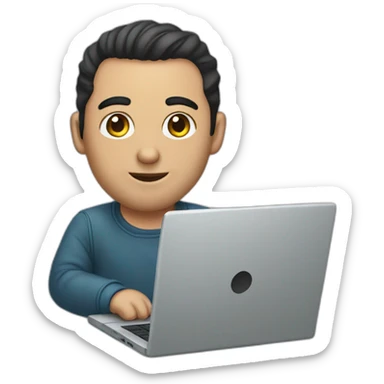 Jason Momoaat a laptop sticker