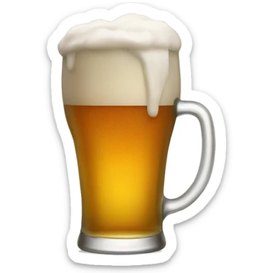 Pint of beer sticker