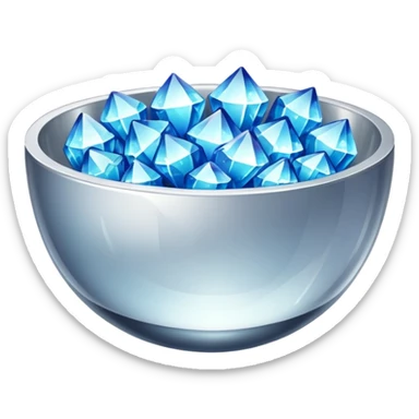 a bowl of blinged crystal sticker