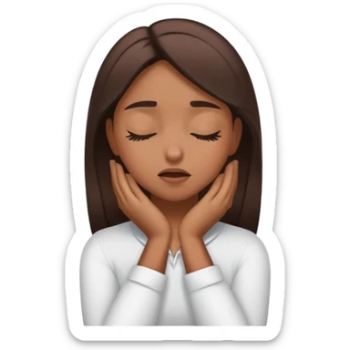 girl hands around neck crashing out sticker