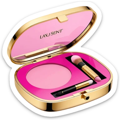 Make up kit ysl shell design sticker