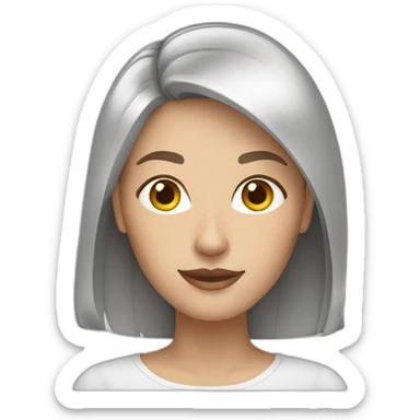 angela-white-woman-brown-hair sticker