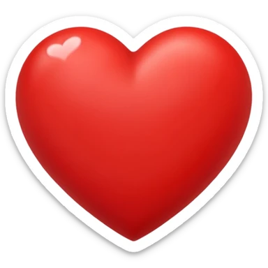 A heart that expresses a deep love for someone sticker