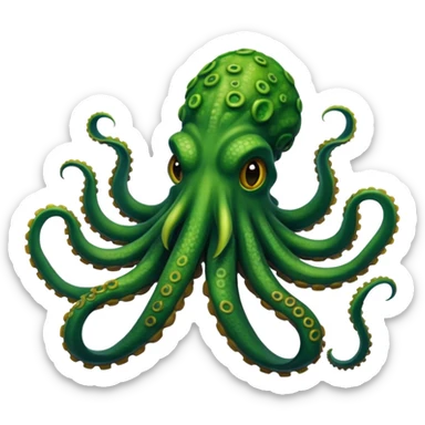 Green Kraken sticker