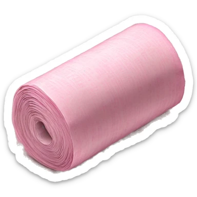 Pink newspaper roll sticker
