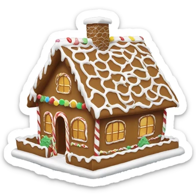 gingerbread house sticker