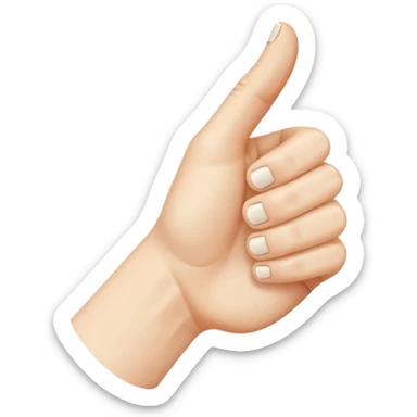 thumbs down hand gesture sticker