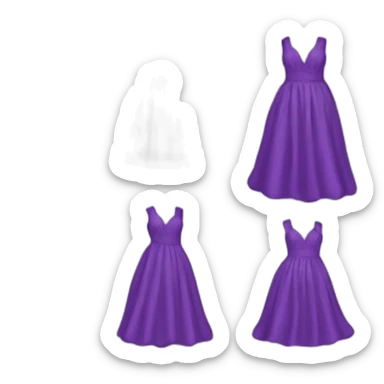 long purple dress sticker