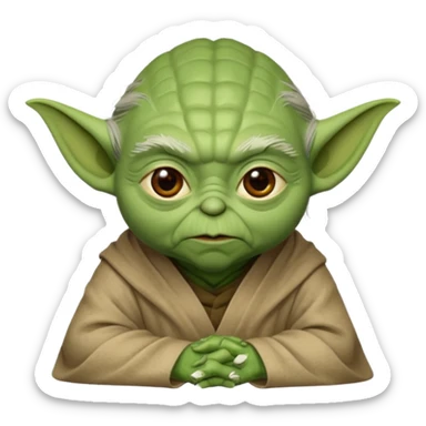 master yoda minimalist sticker