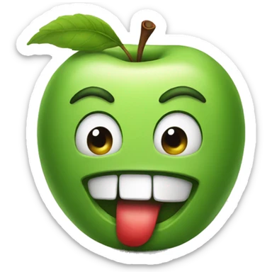 apple already eat sticker