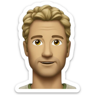 kirk lazarus tropic thonder sticker