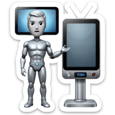 Dafu!?O Titan TV man  sticker