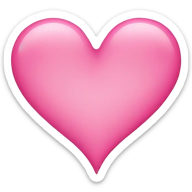 pink heart sticker
