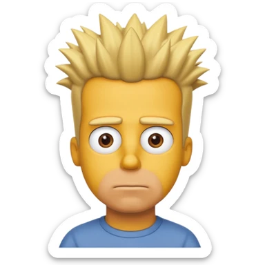 bart simpson sticker