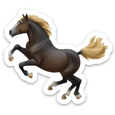 Horse bucking  sticker