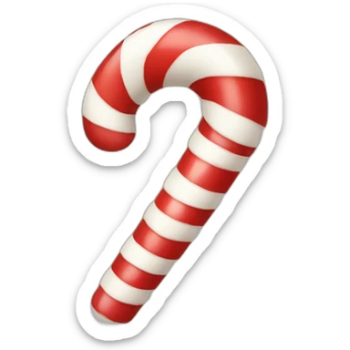 Christmas candy cane sticker