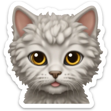 Selkirk Rex kitten sticker