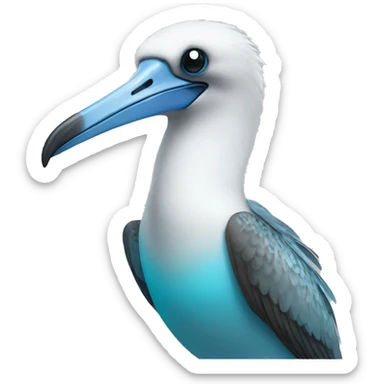 blue footed boobie sticker