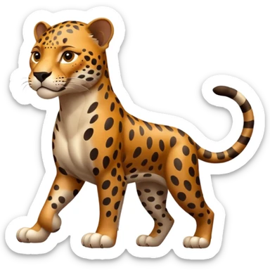 Jaguar grown four legs sticker