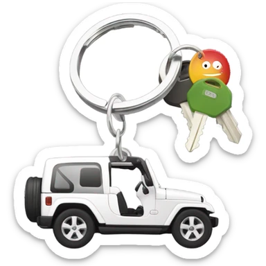 Jeep car keys  sticker