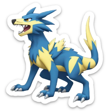 Lombax-Sergal-Zeraora-Nargacuga-Fakemon full body sticker
