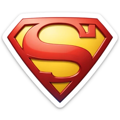 Super man logo emoji sticker