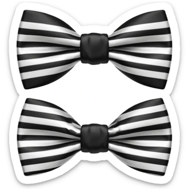 Aesthetic bow tie sticker