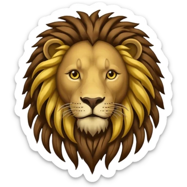Bob Marley heraldic crest like a lion sticker