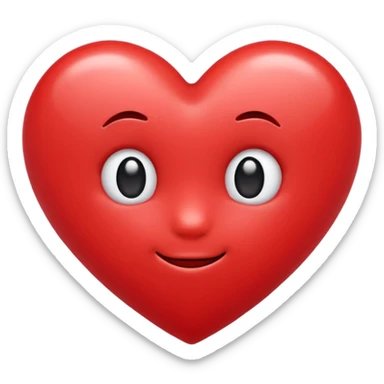 cute heart emoji  sticker